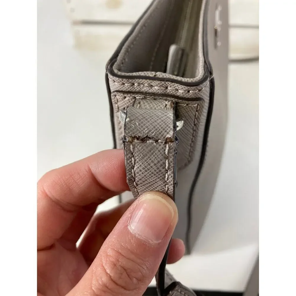 MICHAEL KORS, MEDIUM SIZE GRAY LEATHER CROSSOBODY BAG (ASIS)